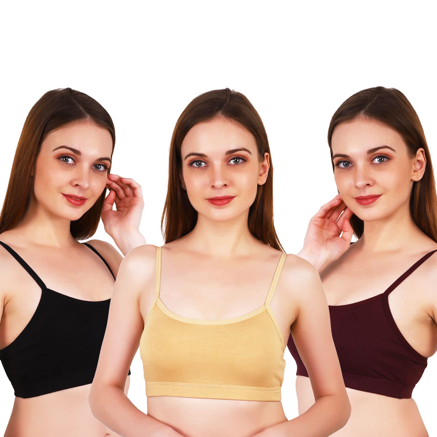 comfylegance Sports Exclusive Bra for Girls and Women (Combo Pack of 03)-picture-17