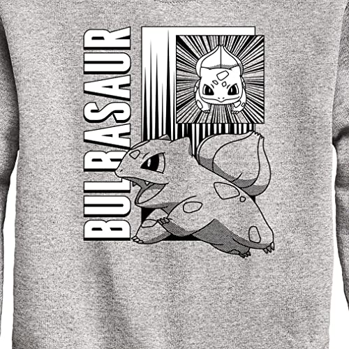 HYBRID APPAREL - Pokémon - Bulbasaur Anime Battle - Kids KIDS CREW FLEECE3