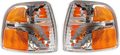 Miniatura 1 de KarParts360 Para 2004 2005 Ford Explorer Parkluz de señal par par conductor y pasajero lado sustituye a FO2520181 FO2521181
