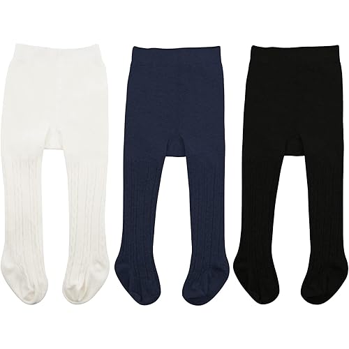 Zando Infant Soft Tights Toddler Seamless Leggings Tights for Baby Girls Winter Knit Warm Newborn Pants Stockings