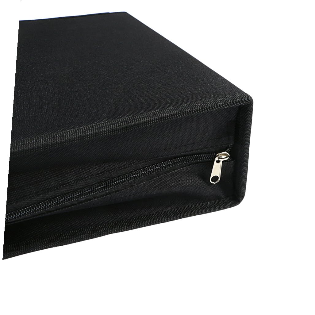 Custodia Organizer per CD Dvd con Zip Capacità Dischi Pagine Portadischi per Viaggio e Casa Protezione Sicura e Facile da Trasportare
