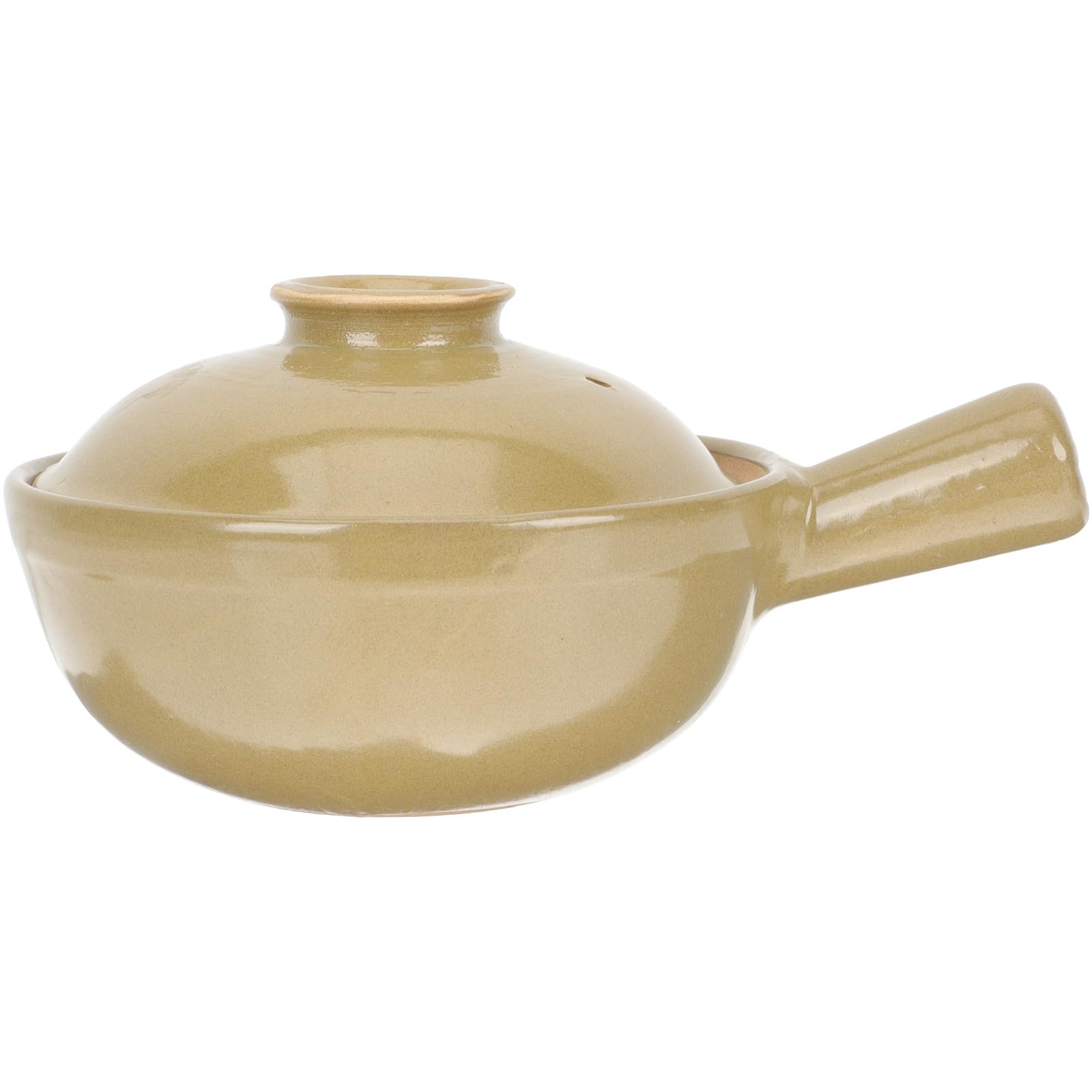 Pentola per Stufati Monouso 0, 5l in Argilla Cinese Manico Singolo | Facile da Pulire, Uso Sicuro, per Cucina Domestica, Adatta a Ricette di Riso, Noodles e Zuppa