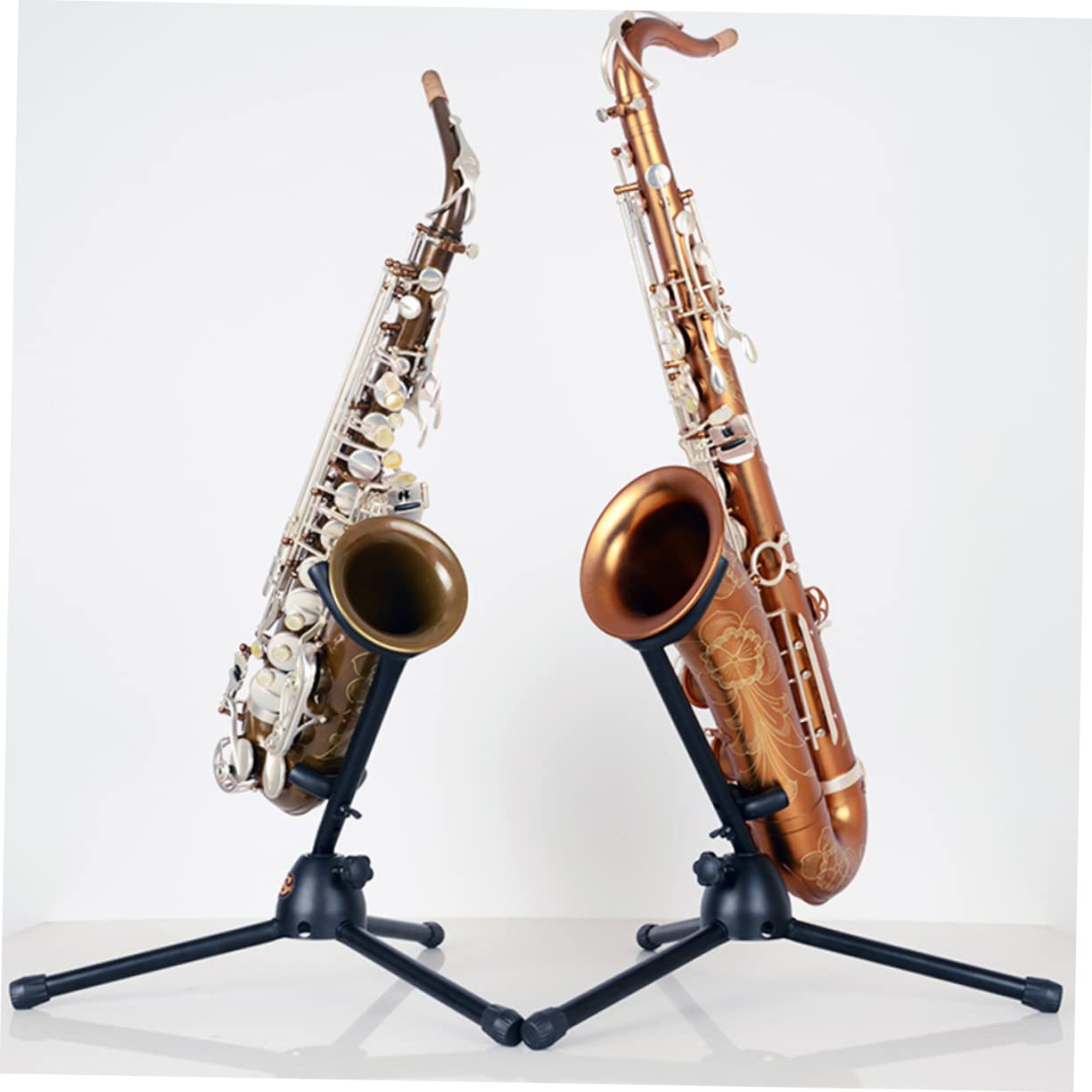 GOOHOCHY Saxophone Stand Saxophone Bracket Portable Sax Stand Wind Instrument Support Music Classroom Use