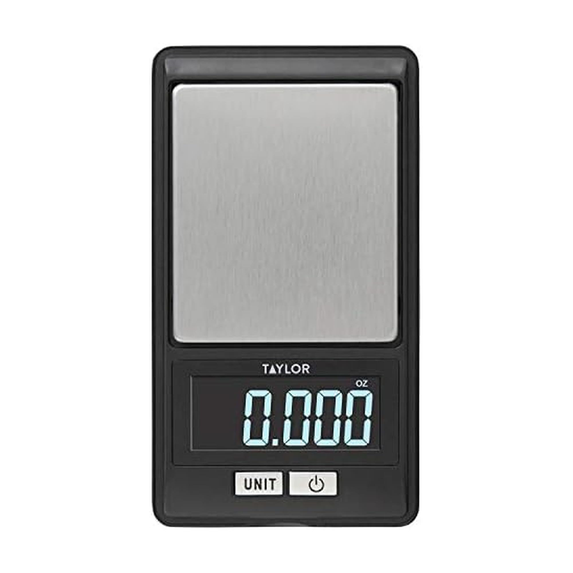 Taylor Precision Products Taylor High-Precision Digital Portioning Scale with Cover, 16OZ/500G, Black