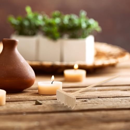 Miniatura 3 de SUPVOX 3 piezas Mini Zen arena rastrillos de bambú rastrillo herramienta decoración jardín arena rastrillo feng Shui decoración para mesa de oficina