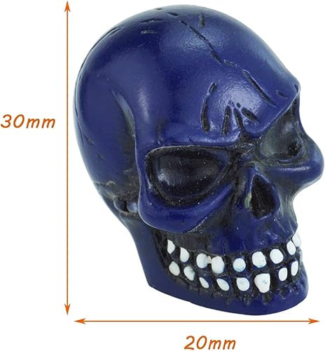 Miniatura 3 de Lunsom Tapón de válvula de aire de calavera para válvulas de resina, tapas de vástago de neumático de automóvil, accesorios para la mayoría de