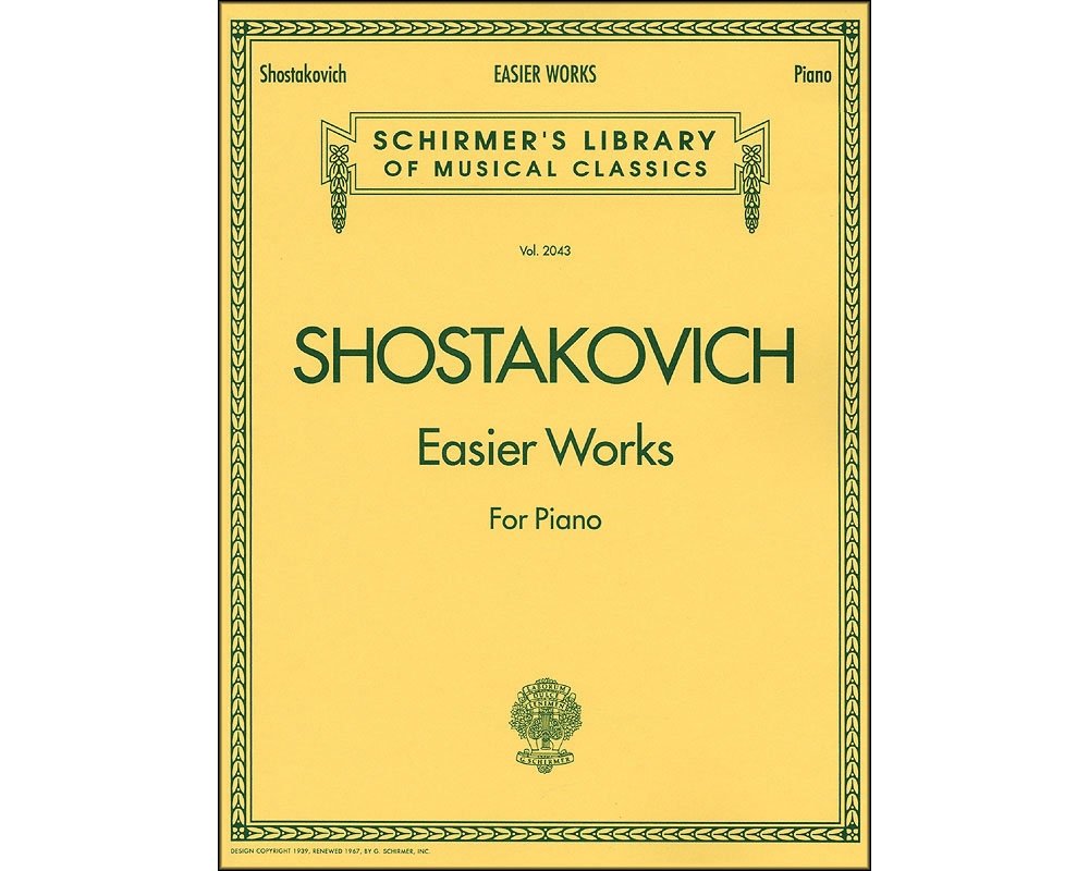 Easier Works: Schirmer Library of Classics Volume 2043 Piano Solo (Schirmer's Library of Musical Classics)