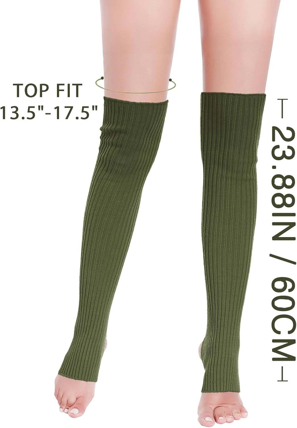 v28 Women’s Neon Knit Leg Warmer for 80s Party Dance Sports Yoga - Image 3