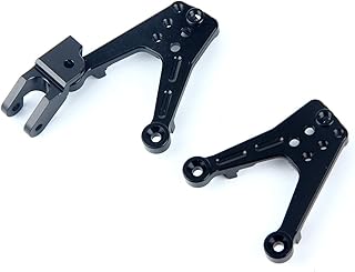LCX Racing 1/10th RC Crawler Car Aluminum Adjustable Front Shock Hoops Tower Shock Absorbers Bracket for Axial SCX10 II, Upgrades Parts Accessories