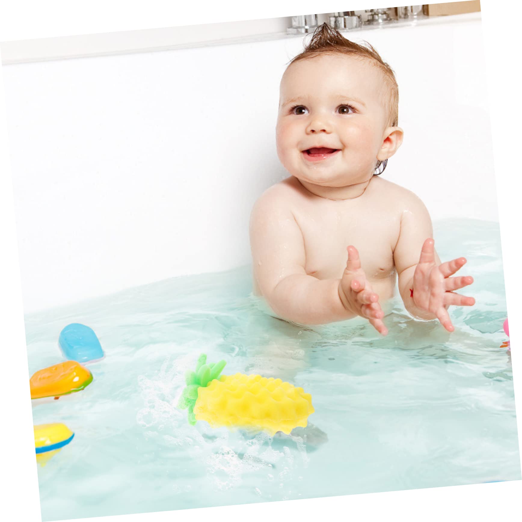 Healvian 5piezas Esponja De Baño Para Bebés Cepillo Exfoliante Hidrófilo Para Viajes Limpieza y Masaje De Piel