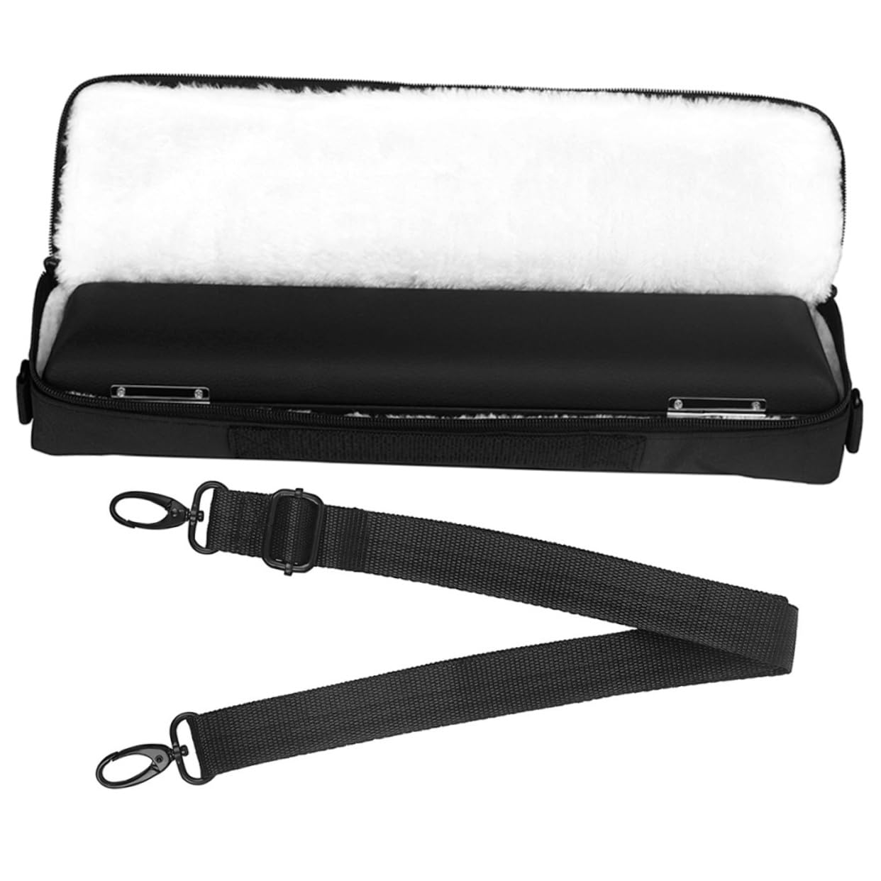 Vaguelly 1 Set Flute Storage Case Durable Flute Pouch with Adjustable Shoulder Strap for Easy Carrying Lightweight Music Instrument Bag for All Ages for Practice and Performance