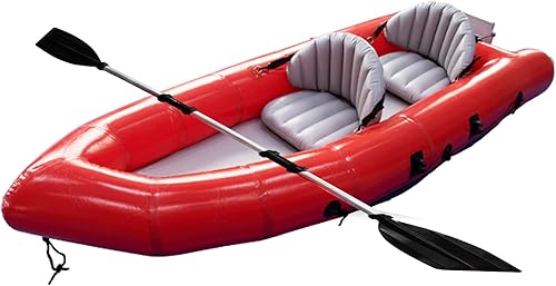 GONFLABLE Kayak inflable para 2 personas para adultos, balsa inflable de 9 pies con soporte de motor de tabla de Ourboard, kayak, canoa con pala