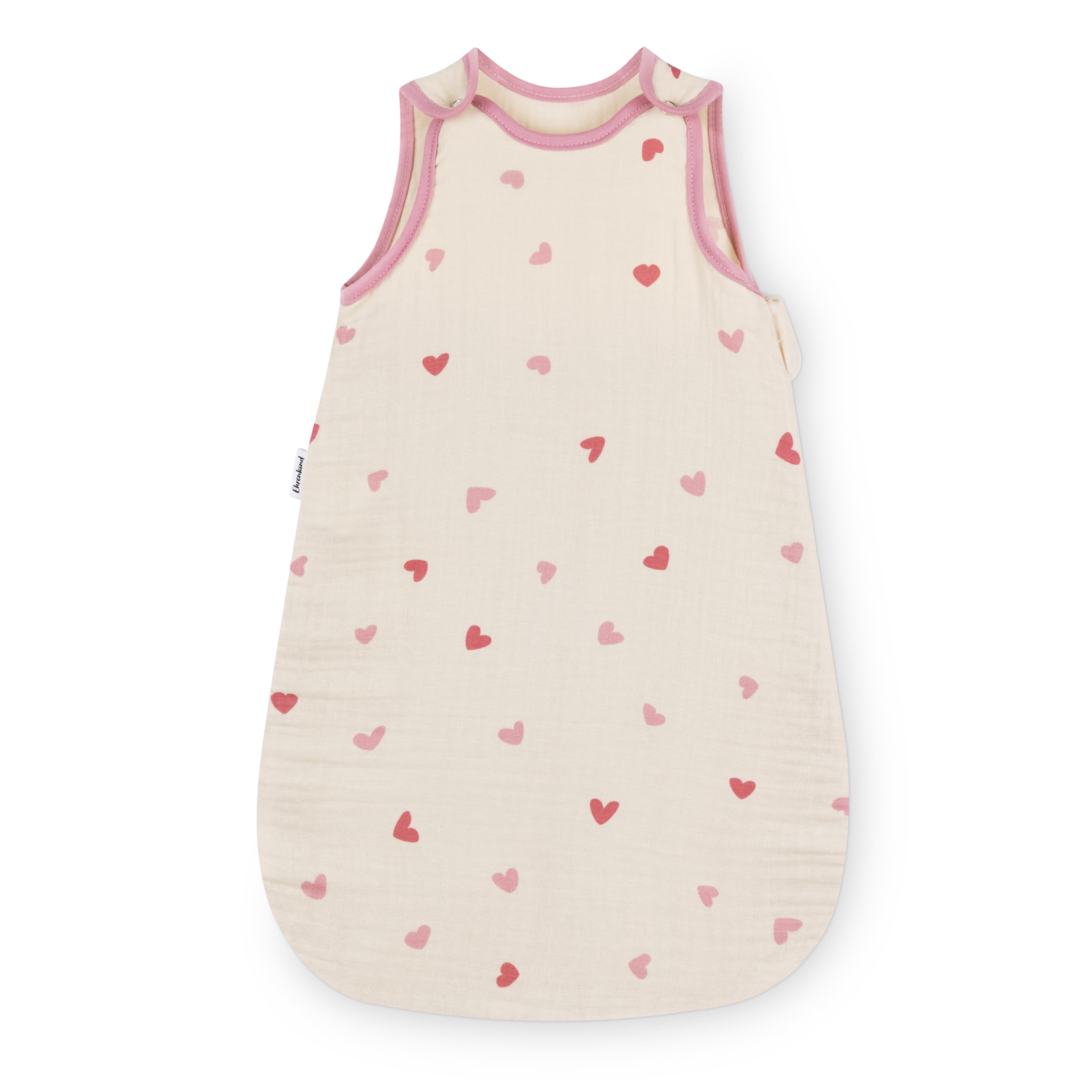 ehrenkind musselin schlafsack Ehrenkind® Baby Sommerschlafsack Rund 0.5 TOG | aus weicher OEKO-TEX zertifizierter Bio-Baumwolle Caravan Bredene, auf dem member:49763025191080:1400 Farbe:PEARL PINK