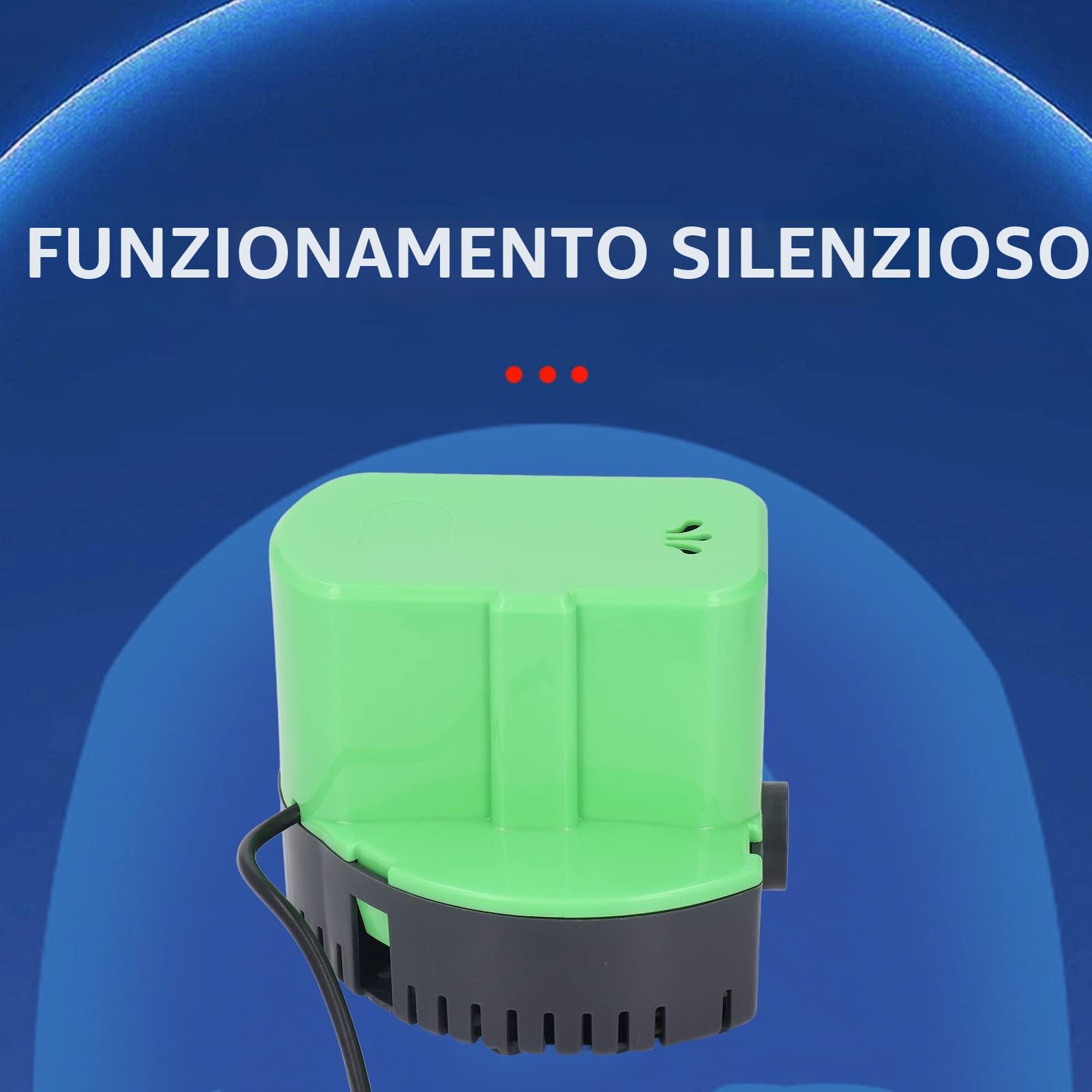 Pompa di Drenaggio Automatica per Piscina Eujgoov, Verde, Utilitaristico e Moderno, 1200 GPH, 15 Feet, 110 V, ABS