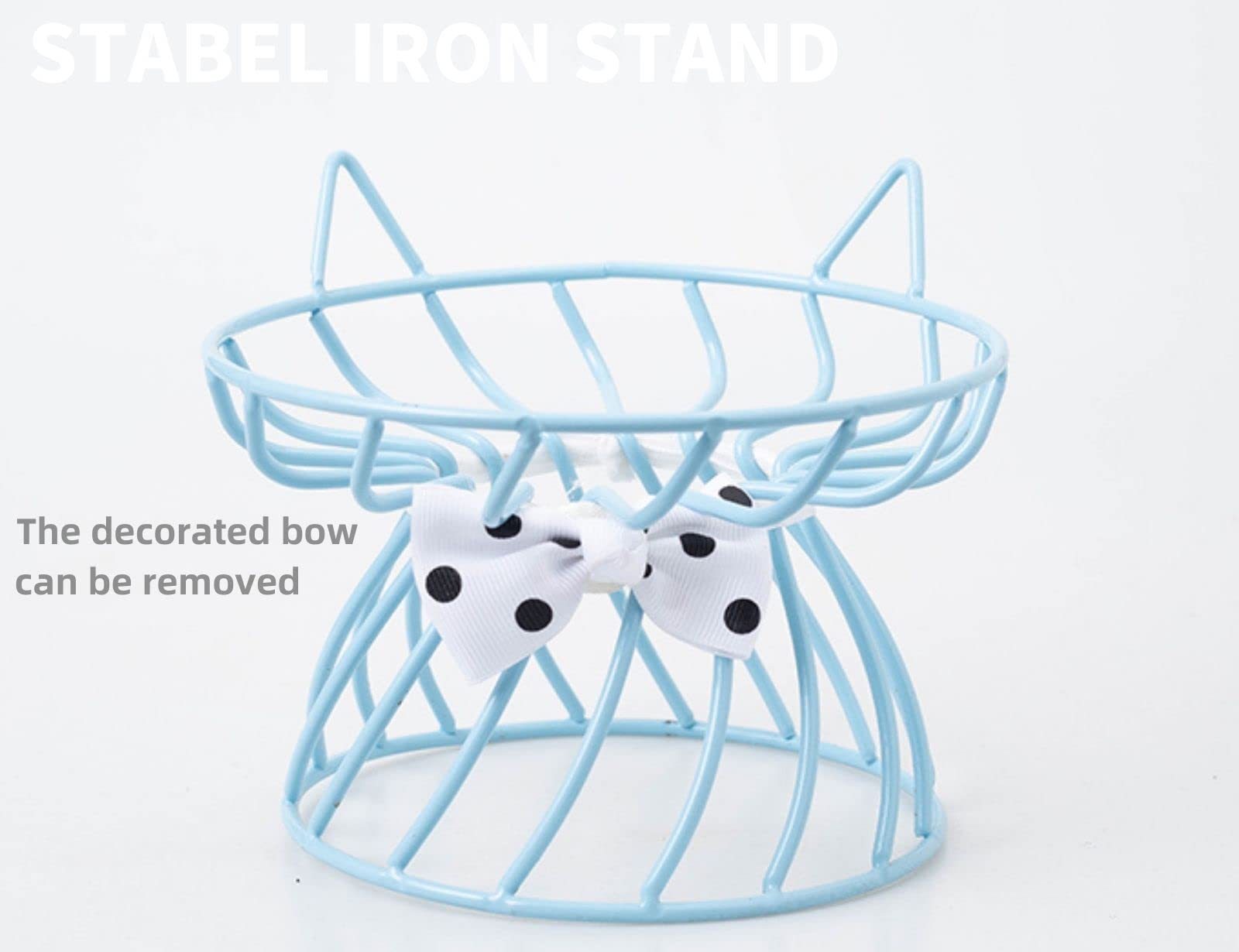 2 platos poco profundos de comida para gatos con alfombrilla antideslizante, cuenco elevado de comida para gatos con soporte de metal elevado, protege la columna vertebral del gato, cuenco