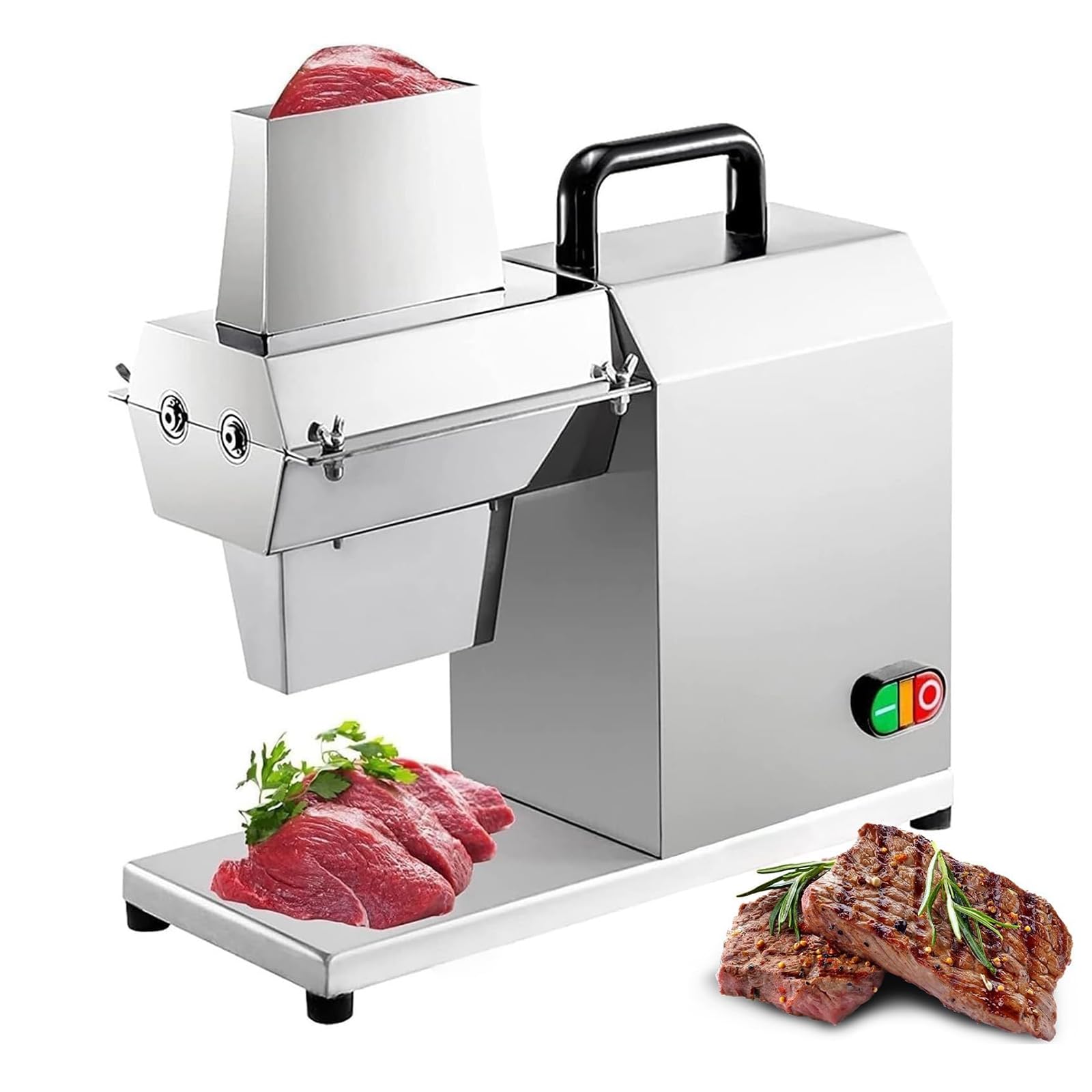 Elektrischer Fleischklopfer, 450 W, mit 54 Klingen, verstellbare Dicke 3 mm-22 mm, 304 Edelstahl für Rind, Truthahn, Huhn, Schwein, Fisch