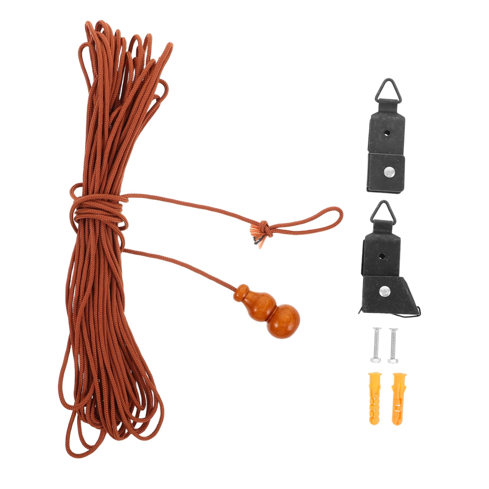 Yardwe 1 Set Curtain Opener Stick and Blinds Lift Tool Assorted Color Roller Shade Accessories for Grass Curtains Easy Installation Vintage Style Window Treatment Kit