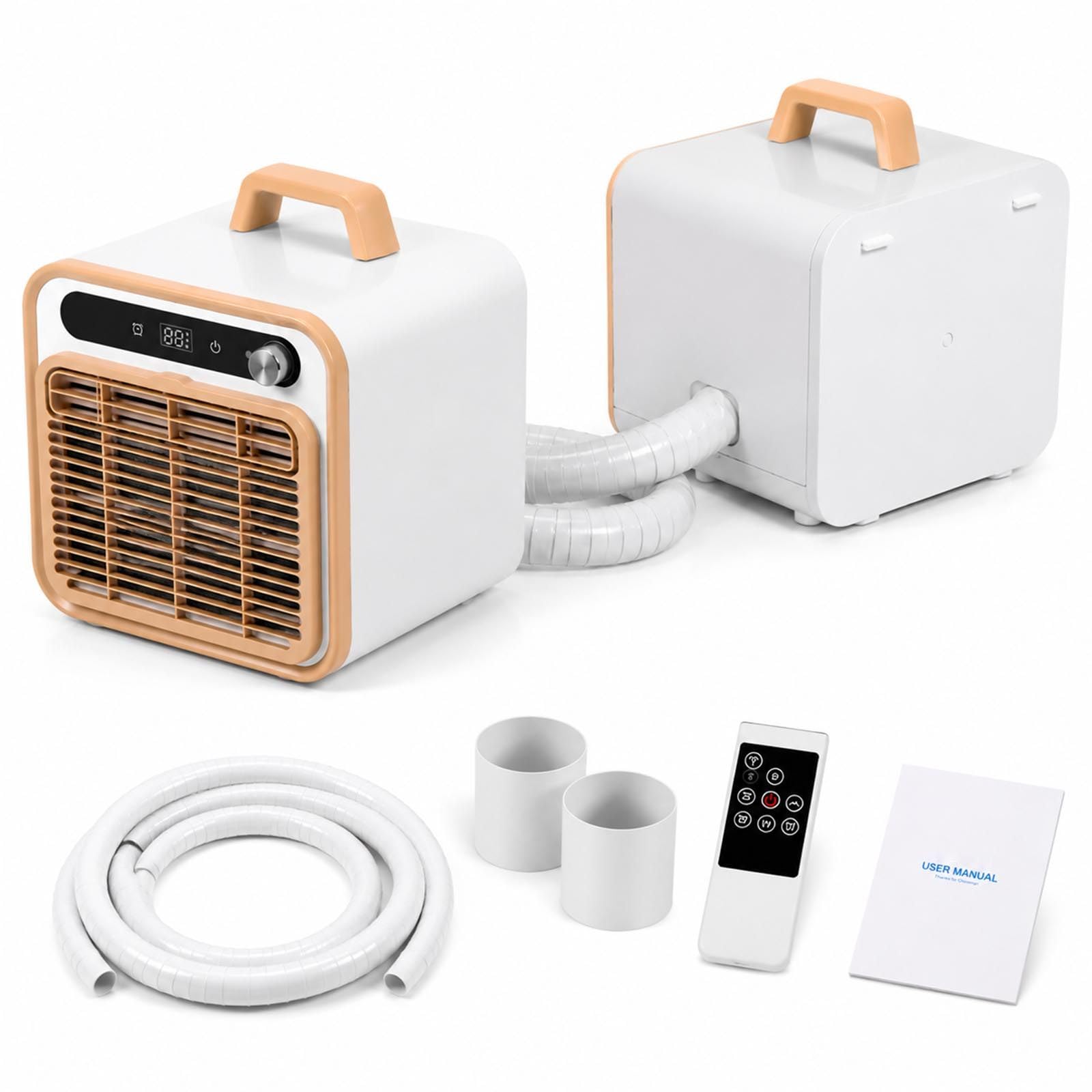 Sunseota Portable Split Air Conditioner, 5000 BTU Cooling Unit with Wi-Fi and Remote Control, Quiet 40dB Operation, 130m³/h Airflow, 12-Hour Timer; suitable TouchInterfaceVersion+Remotecontrol-1M