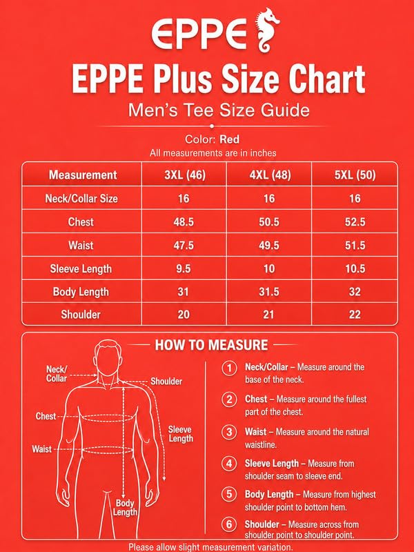 Image of EPPE Men's Plus Size Polo T-Shirt |Regular Fit, Stretchable Micropolyester Half Sleeve T-Shirt for Men|Casual & Sports Wear