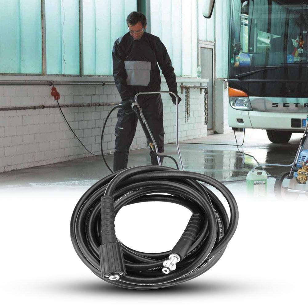 Tubo per lavaggio auto ad alta pressione, 8M 5800PSI Tubo di ricambio per detergente per pulizia ad alta pressione Colore nero per K2 (eccetto K2.Compact, adatto solo per interfaccia