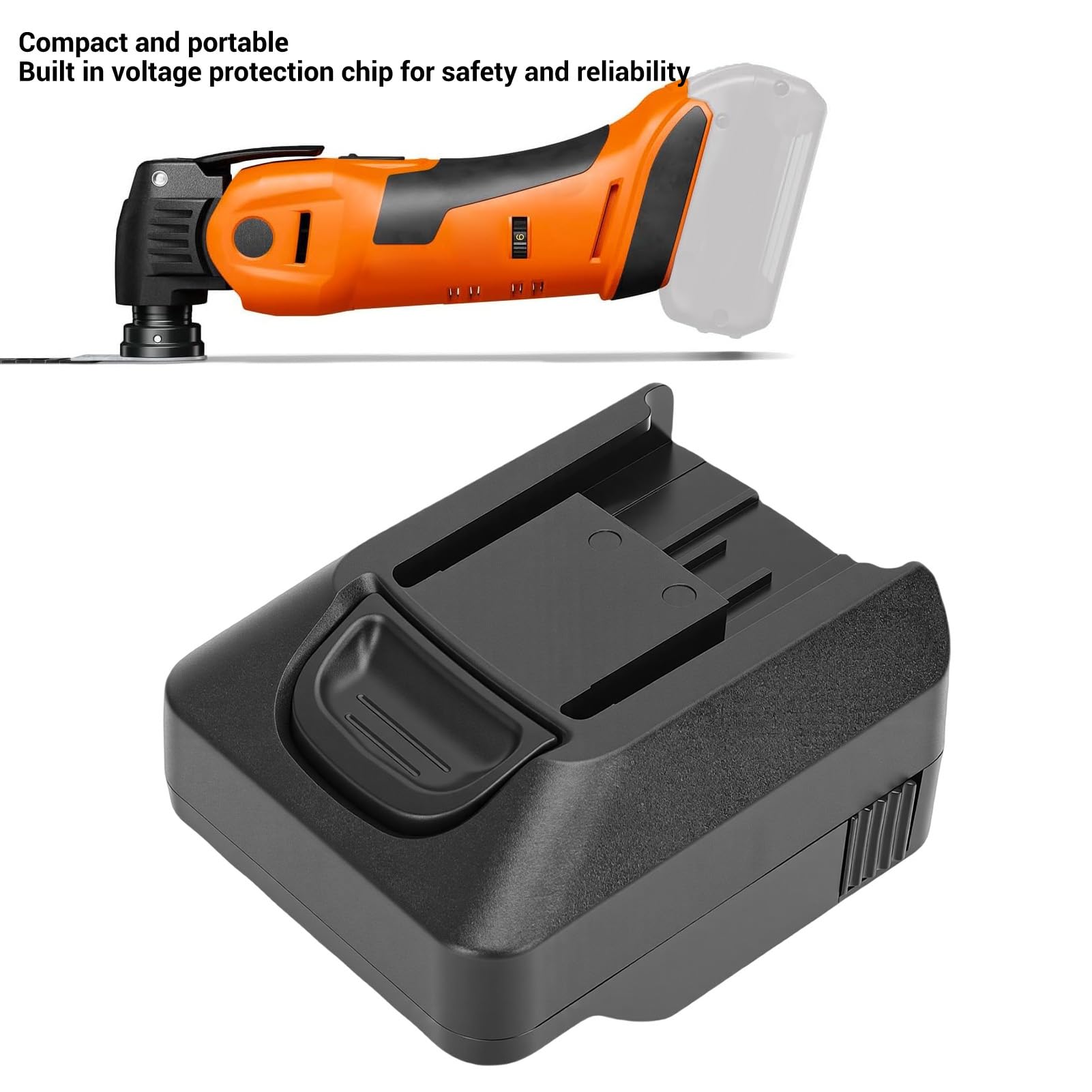 Yunseity Adaptador de batería, ajuste para batería de litio a taladros de herramientas eléctricas, con chip de prevención de voltaje, para herramientas eléctricas inalámbricas
