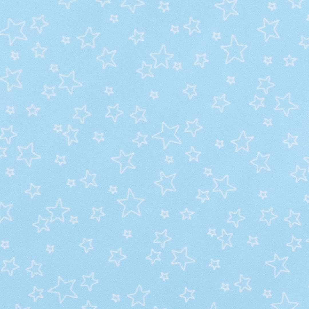 Baby Blue Stars Gift Wrapping Paper Roll 3m