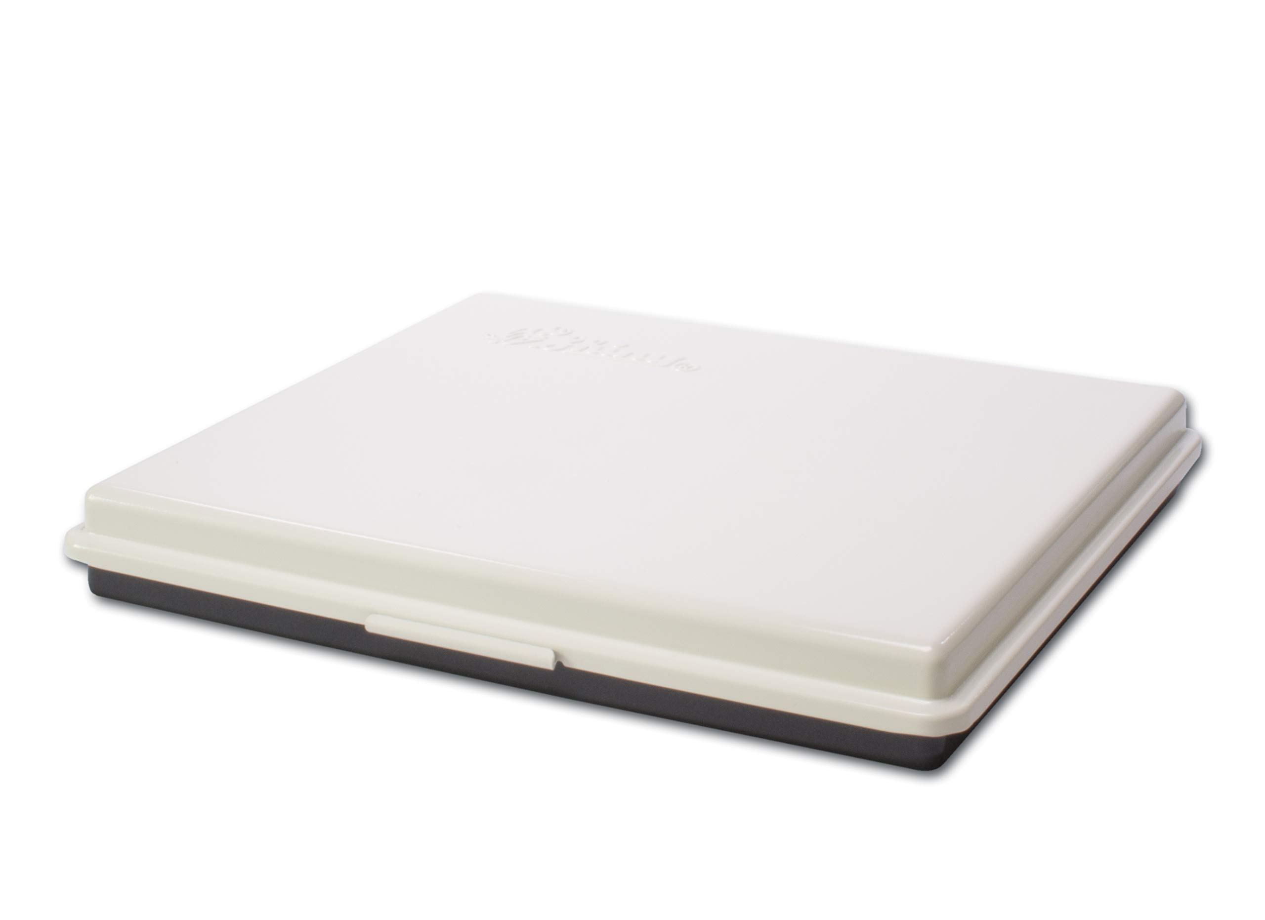 Almohadilla de sello incolora, Shiny MP-1F, cojín de espuma de alta calidad 210 x 180 mm - para sellos de madera, sello de firma, sello de cuna - sin beber, en blanco
