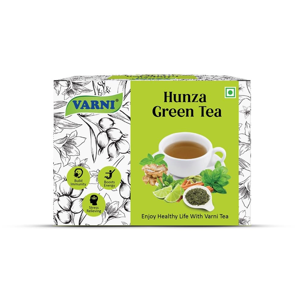 Varni Hunza Green Tea bags 100% Natural | Builds Immunity | No Artificial Flavours (Pack of 25 Tea Bags x 2g Each) (B0CGM3XW35) Amazon Price History, Amazon Price Tracker