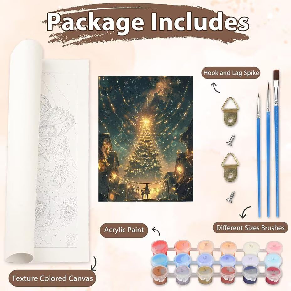 Cuadros para pintar por numeros kit de arbol para decorar el salon con pintura acrilica 100x130 3