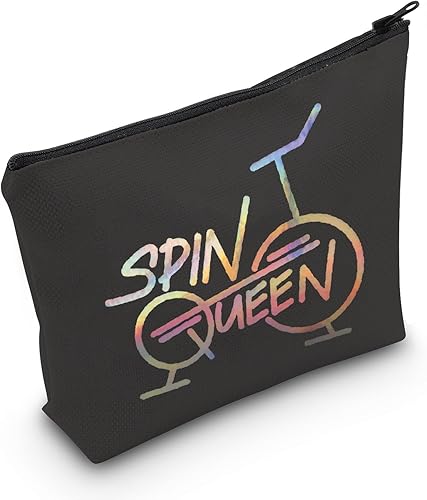 POFULL Bicicleta de ciclismo interior Spin Class regalo Spin Queen Cosméticos Bolsas de interior Ciclismo Spinning Bike Gimnasio Regalo