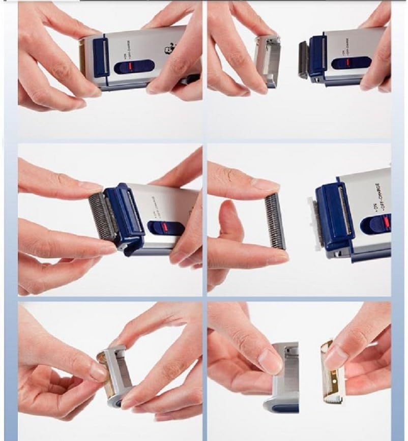 Portable Electric Shaver, Reciprocating cutting head