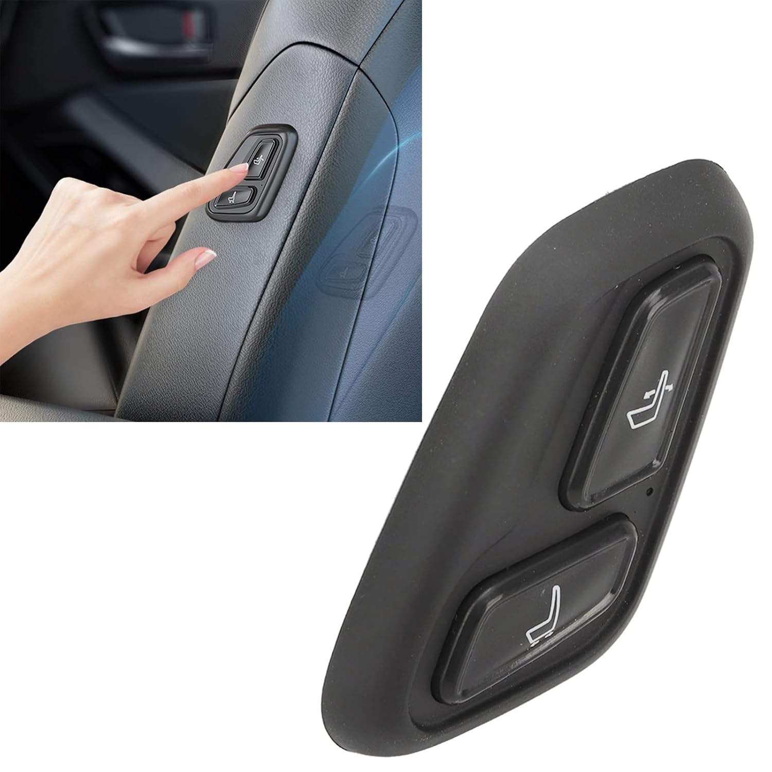 KUIDAMOS Car Seat Adjustment Switch installed on the side of a car seat