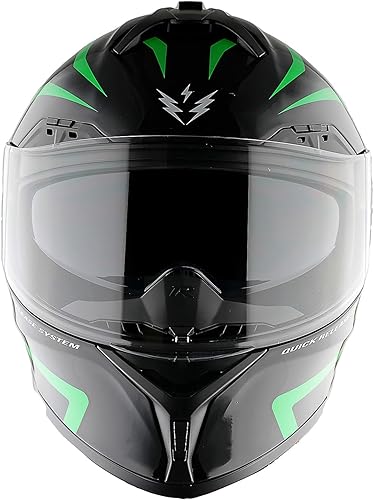 Miniatura 8 de 1Storm Nuevo Casco Modular de Motocicleta con Protección Facial Completa, Doble Visera, Protector Solar con Luz Trasera LED Recargable LED-X90