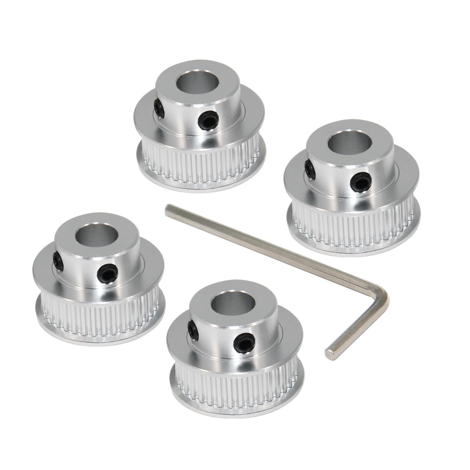 2GT Pulleys 80 Teeth 5mm Bore 80T Timing Belt Pulleys Synchronous Wheel Aluminum for Width 6mm Belt 3D Printers Parts, 4pcs/Pack(Size: 80T-5mm Bore) — Amazon image 23