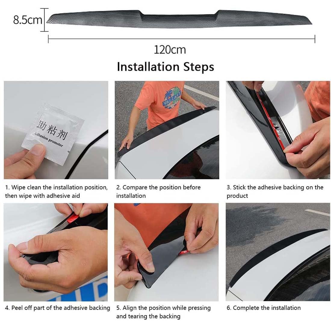 Spoiler bagażnika tylnego samochodu dla Nissan Note 2014 2015 2016,Płetwy rozdzielające spoiler dachu bagażnika, dyfuzor tylnego skrzydła,B Carbon Fiber Look
