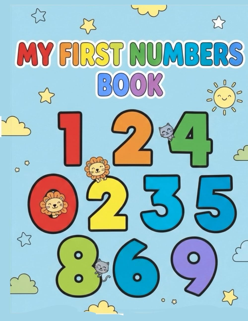 My First Numbers Book: Early Number Recognition and Coloring Book for Toddlers Ages 1–3