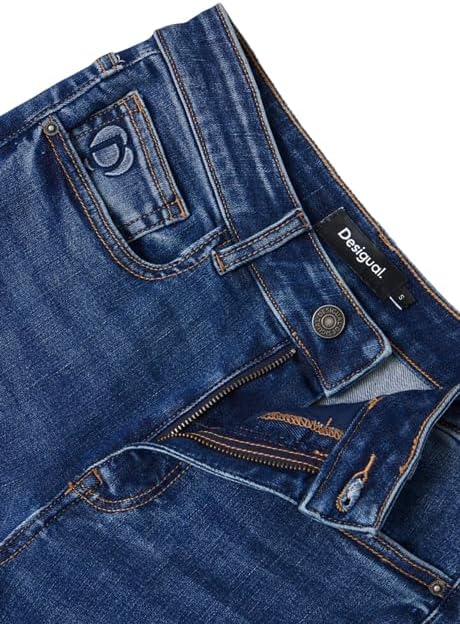 Desigual Women's Woman Denim Denim Long Trouser