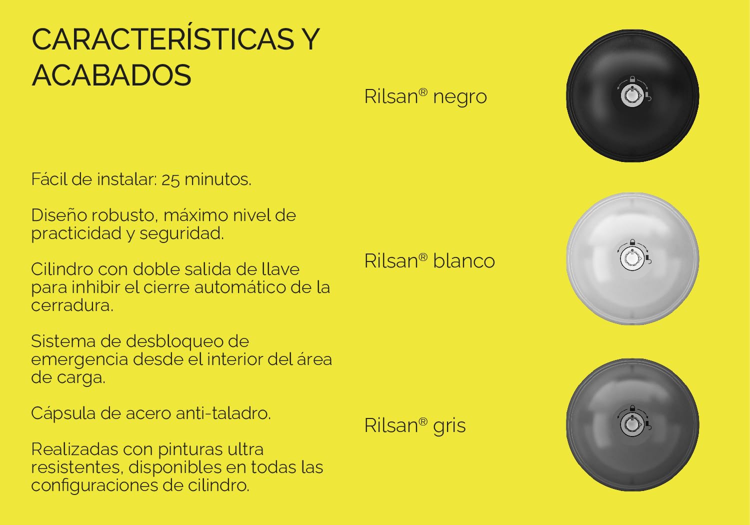 UFO MERONI SERRATURE - Ufo3 Smart Duo Cerradura Furgoneta Seguridad, Cerradura Antirrobo para Furgonetas y Vehículos Comerciales Ligeros, Cierre Manual y Automático Doble, Candado Seguridad