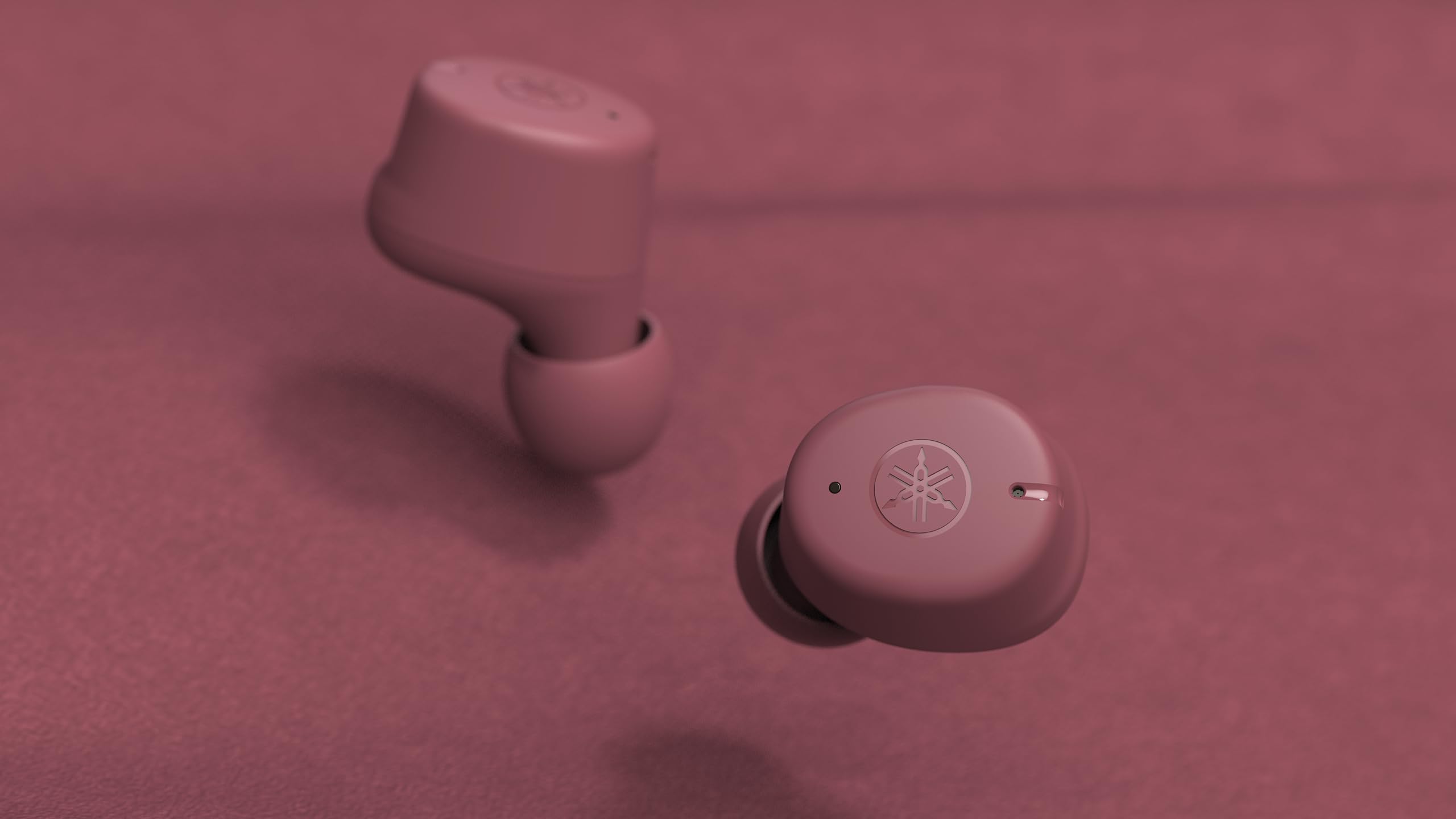 Yamaha TW-E3C Auricolari In-Ear Bluetooth True Wireless con Tecnologia True Sound, Tecnologia Clear Voice Capture, Modalità Gaming, Suono Ambientale e Listening Care - Rosso