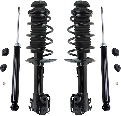 Miniatura 23 de Detroit Axle - Amortiguadores para Chevy Trailblazer EXT SSR GMC Envoy XL XUV Buick Rainier Saab 9-7x Isuzu Ascender 2 puntales delanteros con