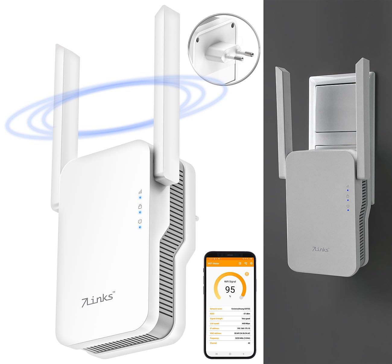 Répéteur wifi 6 Dual Band Mesh 3000 Mb/s WLR-3000.ax [7Links]