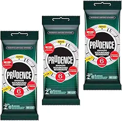 Kit Promocional 18 Preservativo Camisinha Sensações Texturizado Retardante Prudence.