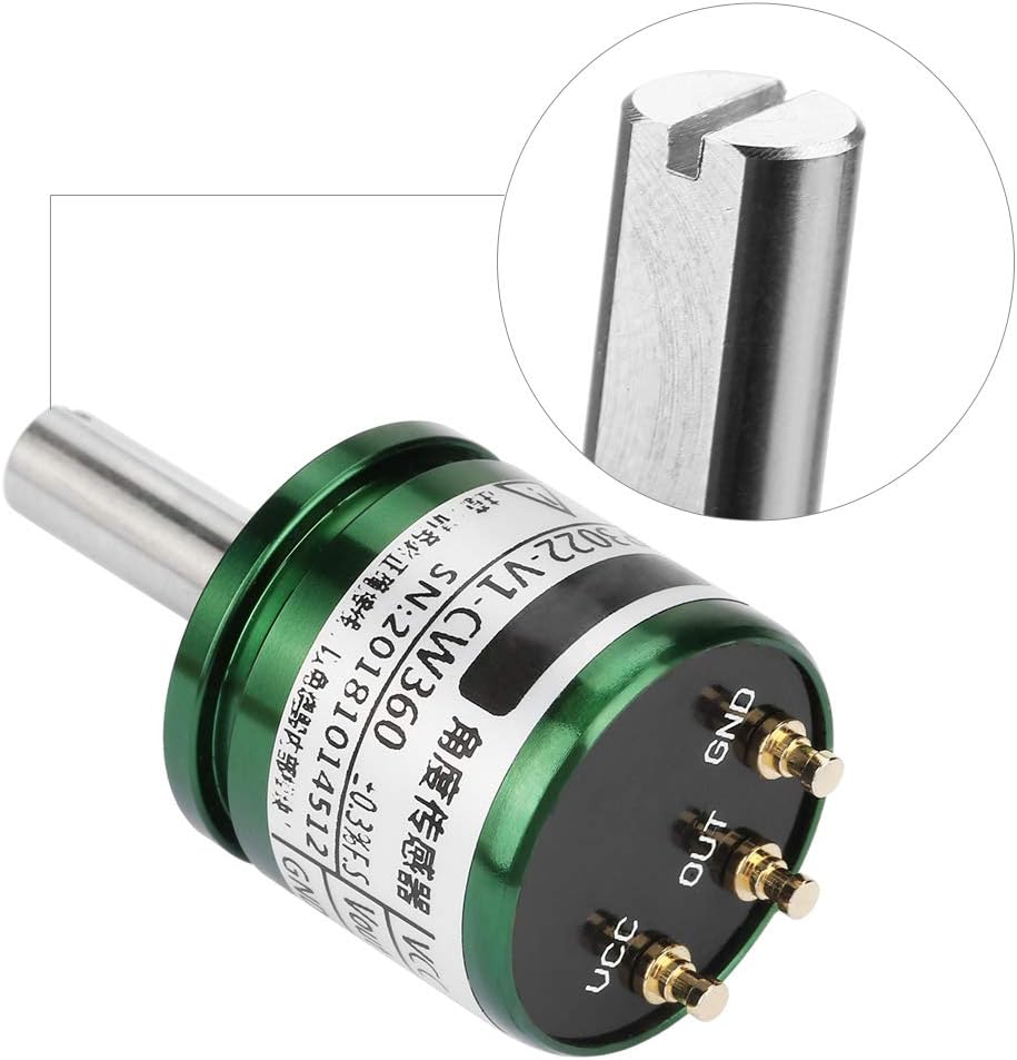 Hall Angle Sensor, 0.088°0-360 Degrees Rotatable Hall Angle Sensor 0-5V Output Full Circle 12Bit DC 5V Supply Voltage DC 0-5V Output Voltage