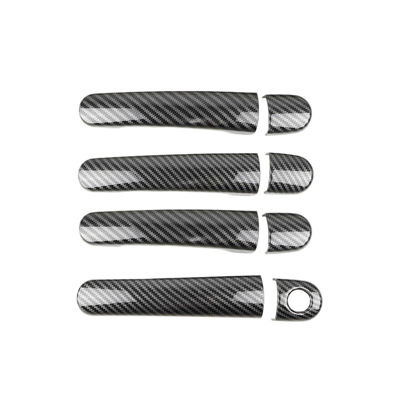 BYSKJZ Car Exterior Door Handle for VW for Golf 4 for Jetta for Bora for MK4 for Rabbit for A4 for 1J 1996 1997 1998-2009 Exterior Door Handle Covers(Carbon Style B)