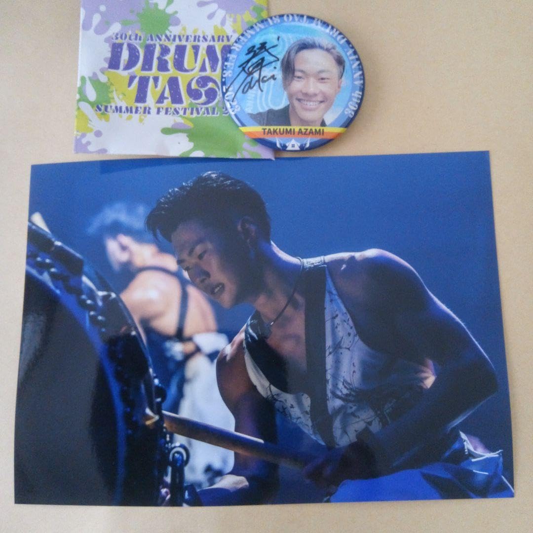 Amazon.co.jp: DRUM TAO 缶バッジ 写真 浅見拓海 : おもちゃ