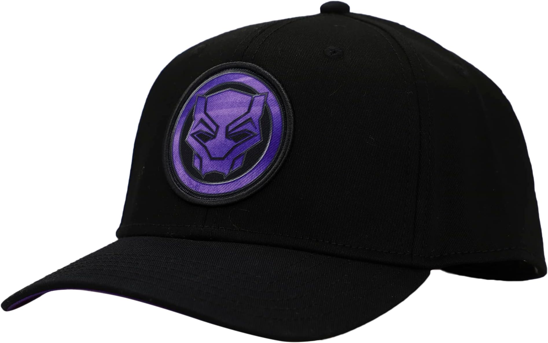 Bioworld Black Panther Logo Elite Flex Black Snapback Hat