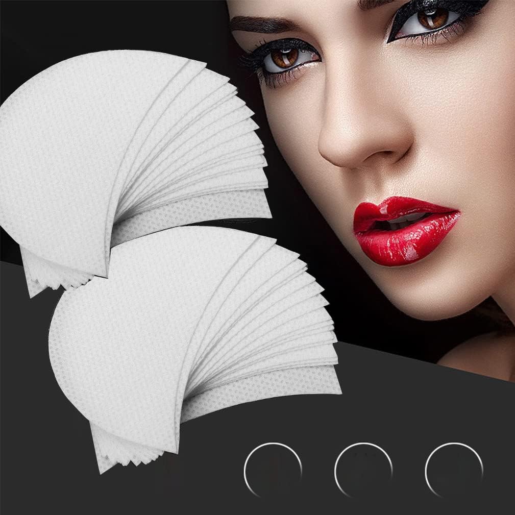 Professional Eyeshadow Shields Sticker Stencils Kit, Lint Free Eye Gel Pad Self-Adhesive Under Eye Crease Shields for False Eyelashes Extension/Tinting/Lip/Perming Makeup 100 Pcs
