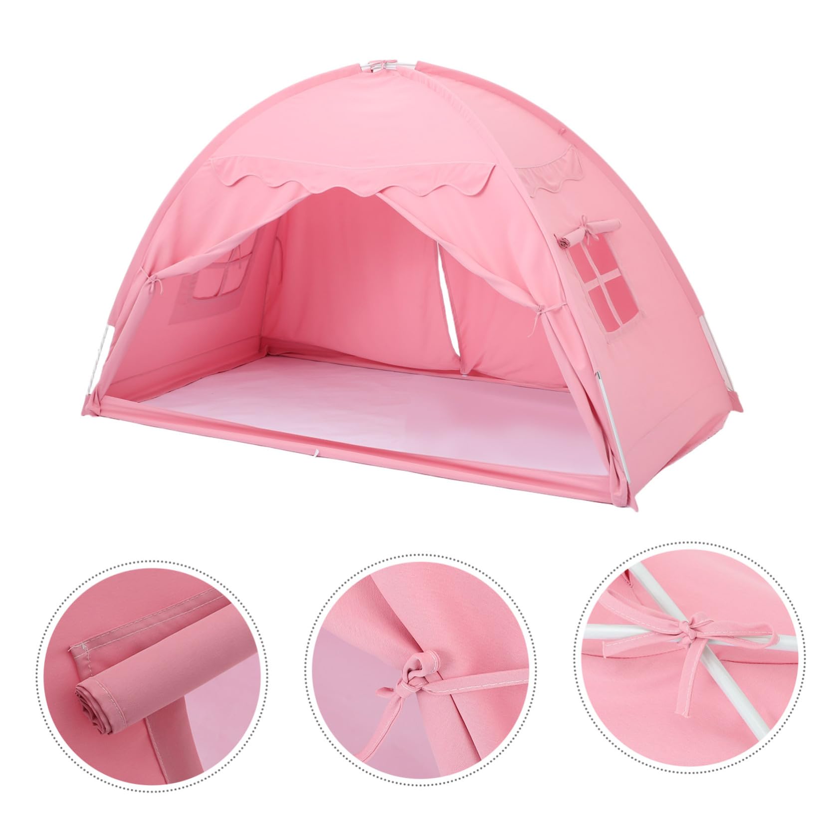 Tienda de Campaña Plegable Tela de Sombreado Gruesa y Anclajes Reforzados, Adecuado para Uso en Dormitorios Interiores, Tamaño 194x98x120 Cm