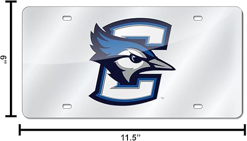 Miniatura 203 de Rico Industries Placa de matrícula de metal con incrustaciones láser de Florida Gators de la NCAA plateado,Alternativo,Negro -,Negro/Plata,Azul,azul