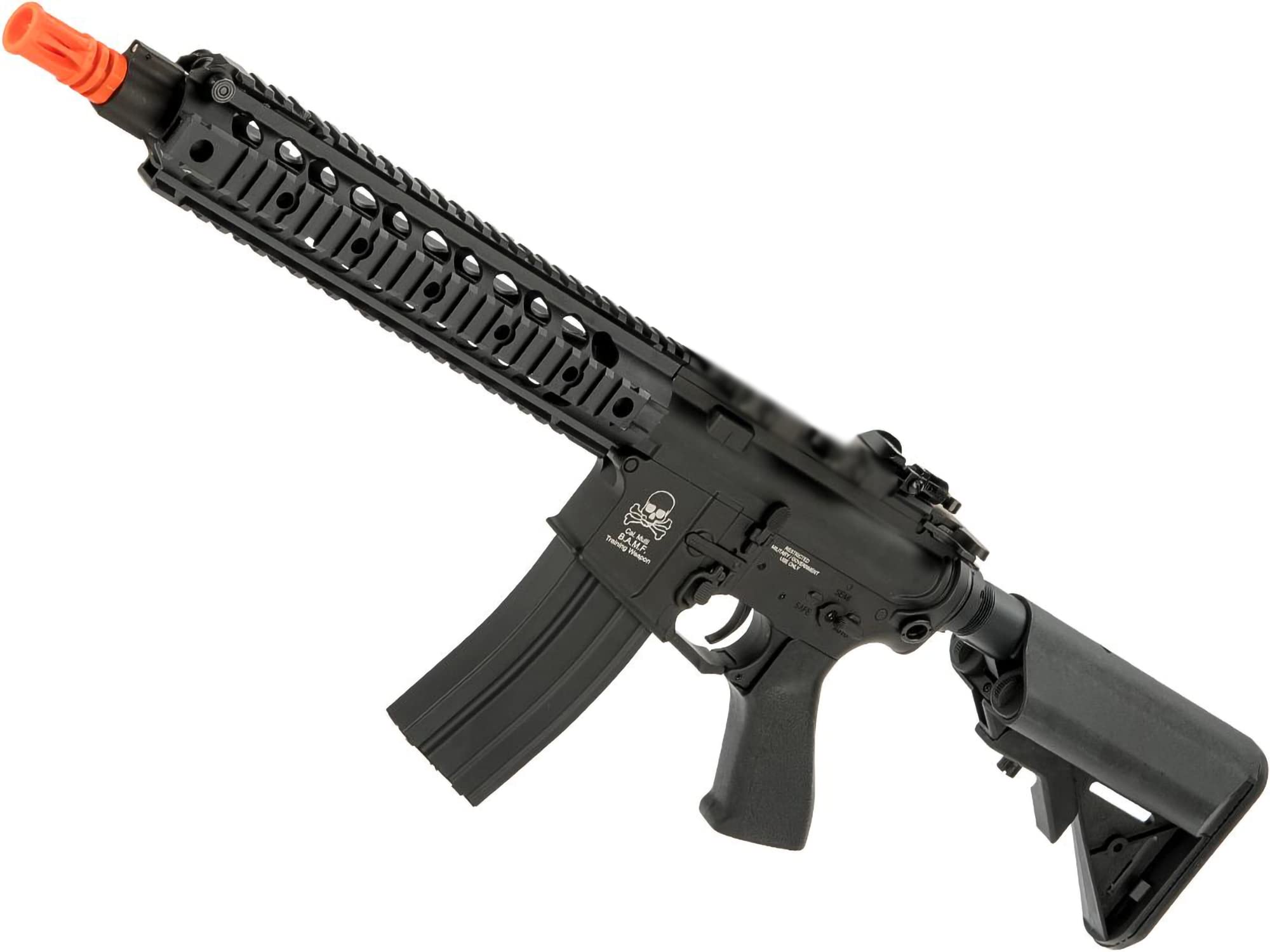 Evike Airsoft - CYMA Sport SR16 E3 Metal Li-Po Ready High Performance Competition AEG Airsoft (Color: Black/Short)
